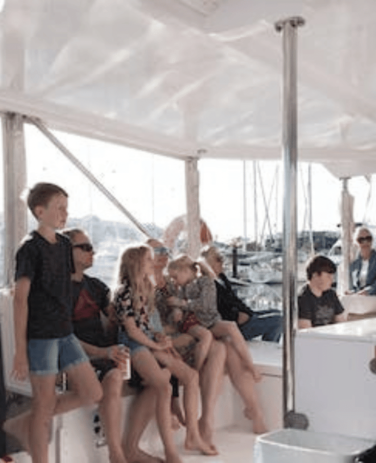 Children aboard Aria