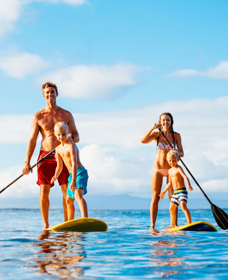 Standup paddleboarding great for kids