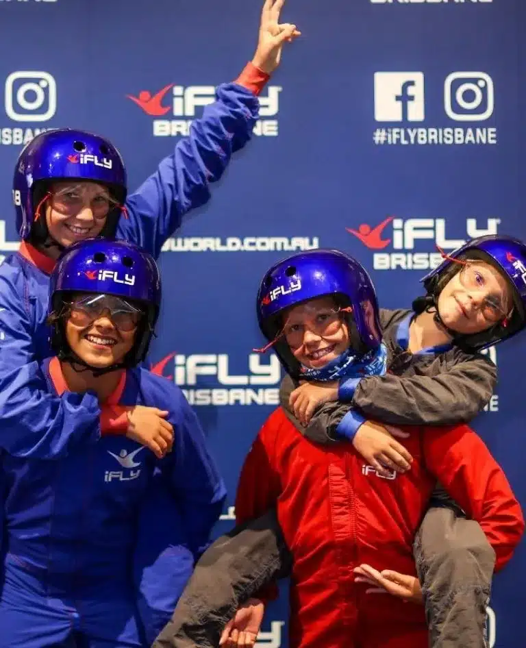 Indoor skydiving fun for families