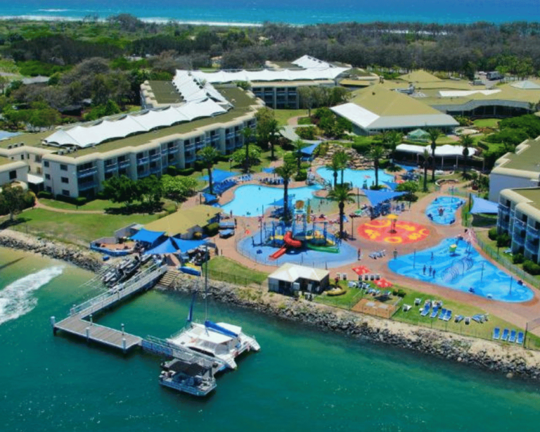 Overhead view of Sea World Resort Gold Coast