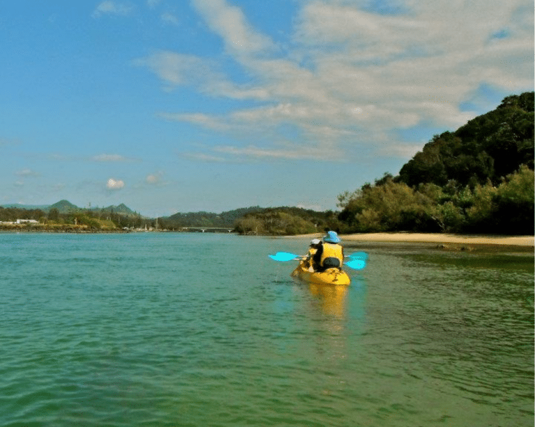 Kayaking at Brunswick River