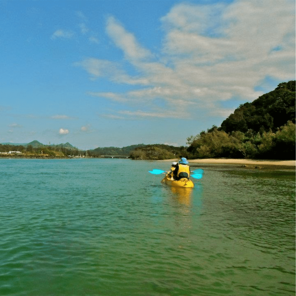 Kayaking at Byron Bay