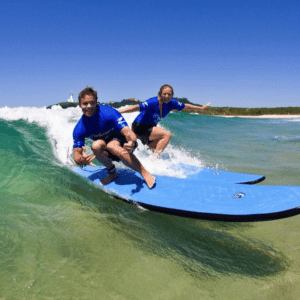 Catching a wave at Byron