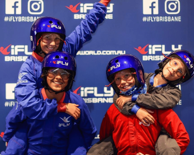 Indoor skydiving fun for families