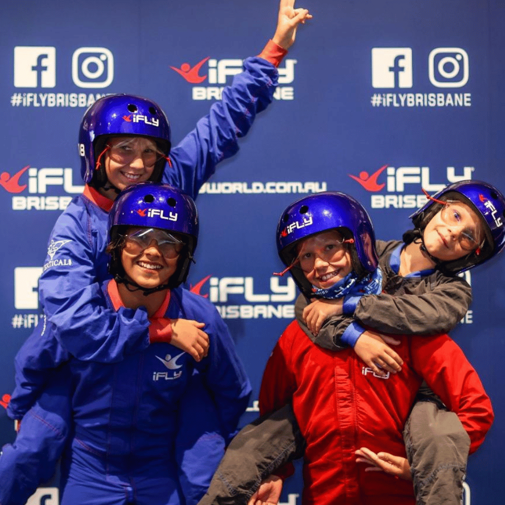 Indoor skydiving fun for families