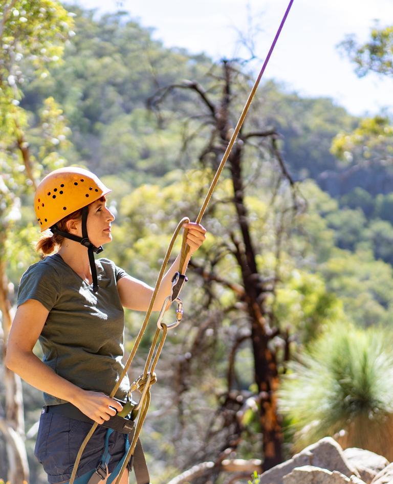 Test your fitness and your mindset with an abseil at Morialta