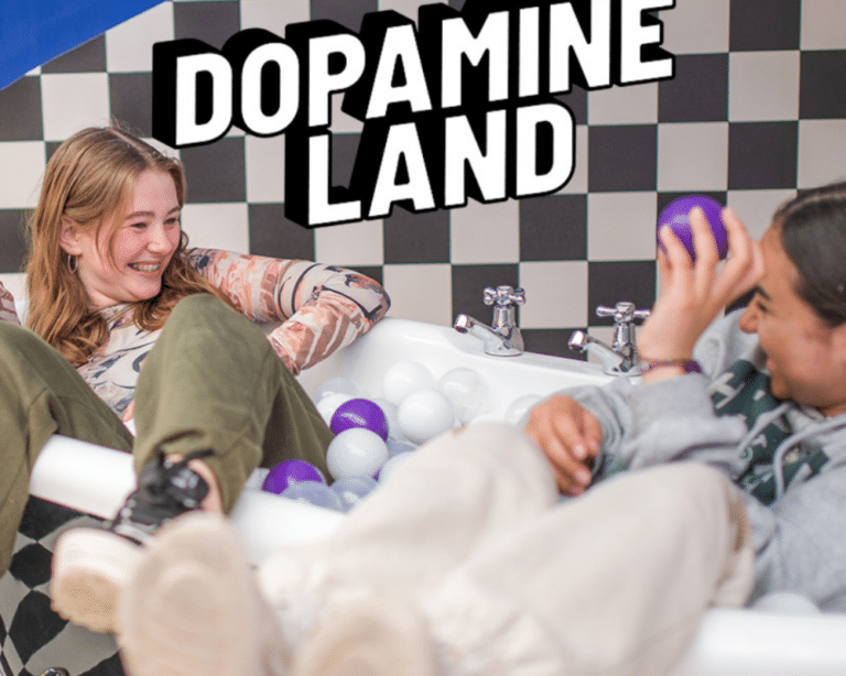 Teens having fun at Dopamine Land