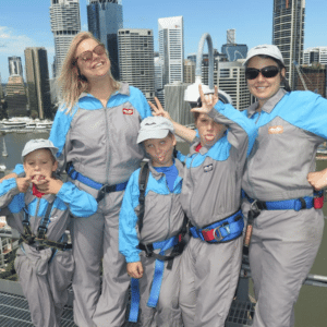 Friends at top of the Story Bridge Climb