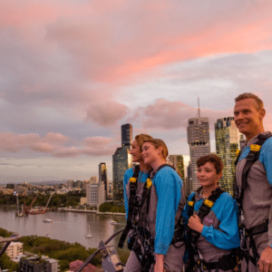 Family on Twilight Climb