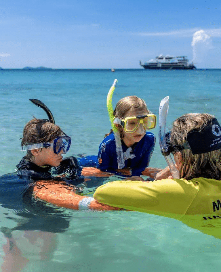 Snorkeling off Normanby Island