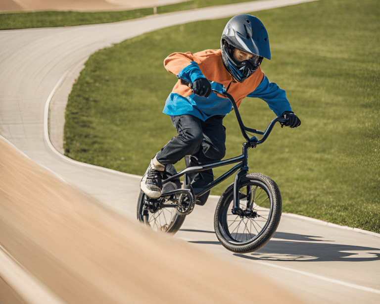 Boy on BMX bike