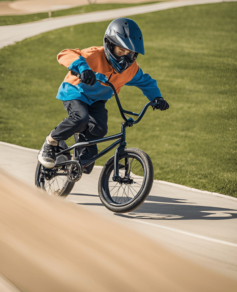 Boy on BMX Bike