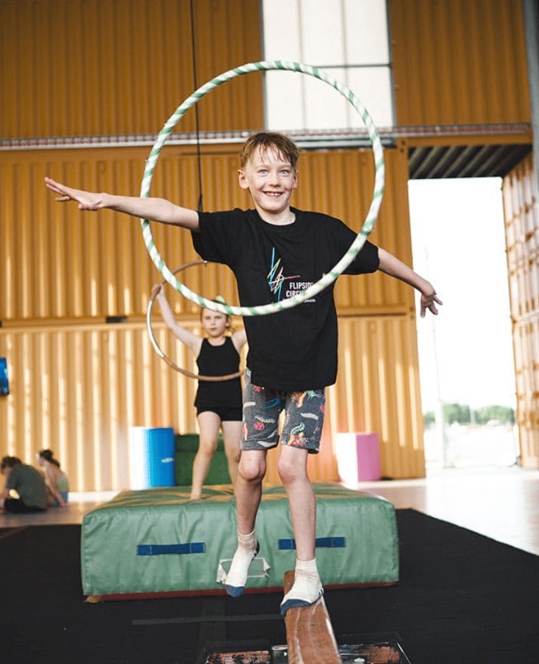 Boy in Flipside School Holiday Workshop