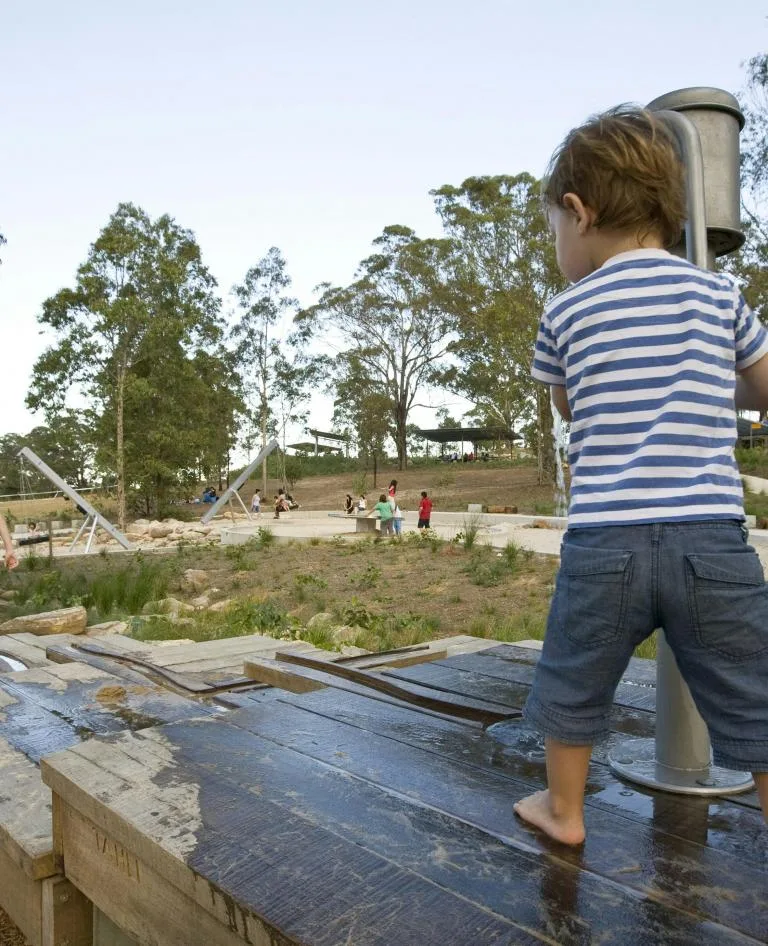 Boy on playground Western Sydney Parklands