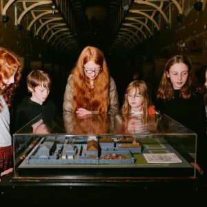 Family visiting the Old Melbourne Gaol