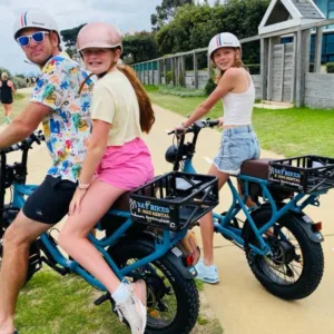 Family on E-Bikes