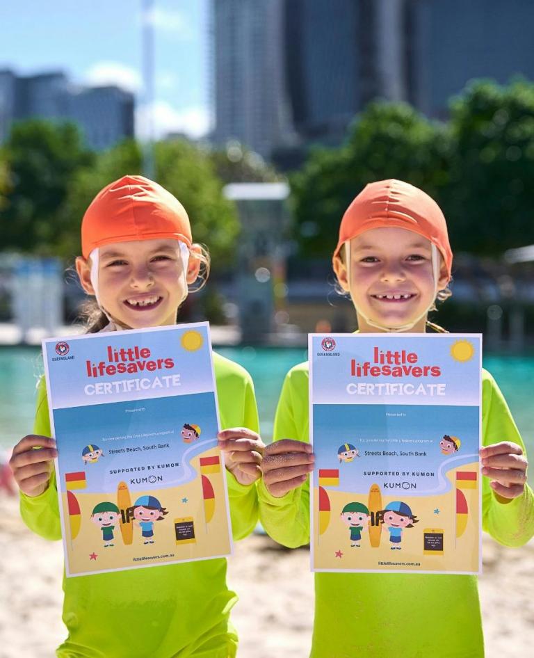 Nippers with their certificate