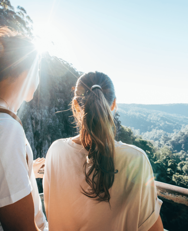 Ladies at lookout in Gold Coast hinterland