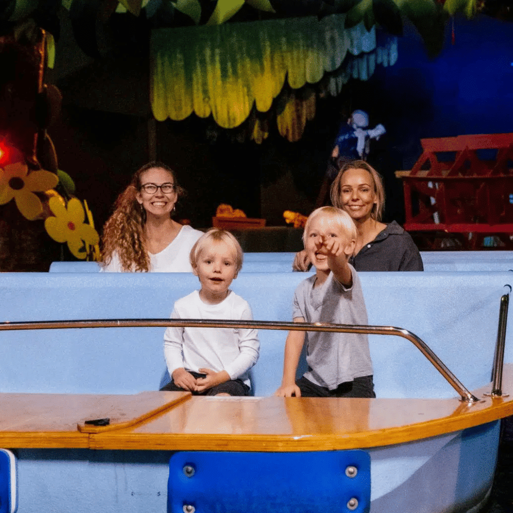 Family on the Overboard Boat