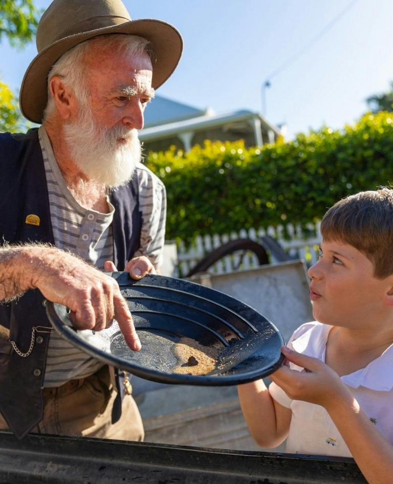 Gold Panning at the Venus Gold Battery