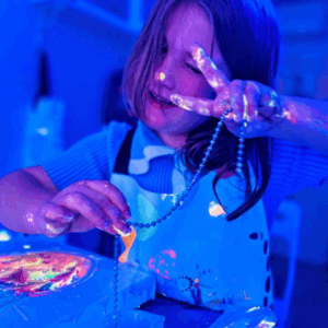 Glow-in-the-Dark Fluid Art